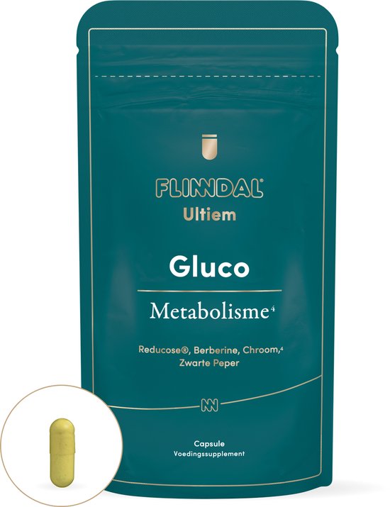 Ultiem Gluco Metabolisme 60 - Hoog gedoseerd Berberine supplement – 500 mg Berberine - 60 capsules
