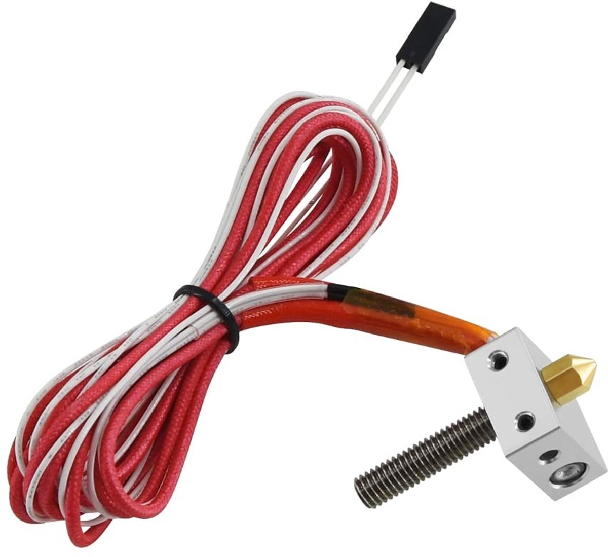 Allecto - MK8 Extruder - 3D-printer Hotend - Voor probleemloos afdrukken - 1,75 mm - Roestvrijstalen buis - Geschikt voor Anet A8 - Hot End Kit