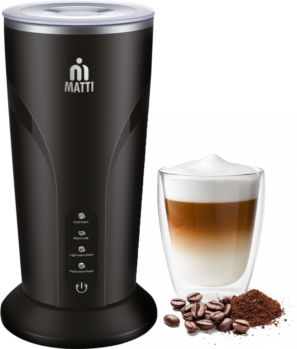MATTI® 4-in-1 - Melkopschuimer - Elektrische Melkopschuimer - Melkopschuimer Electrisch - Melkklopper