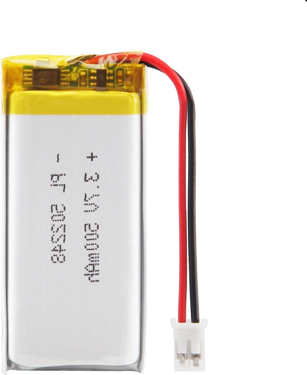 Krachtige 3.7V 500mAh Li-Po batterij met 2P-PH aansluiting en 2 mm raster voor betrouwbare energieoplossingen
