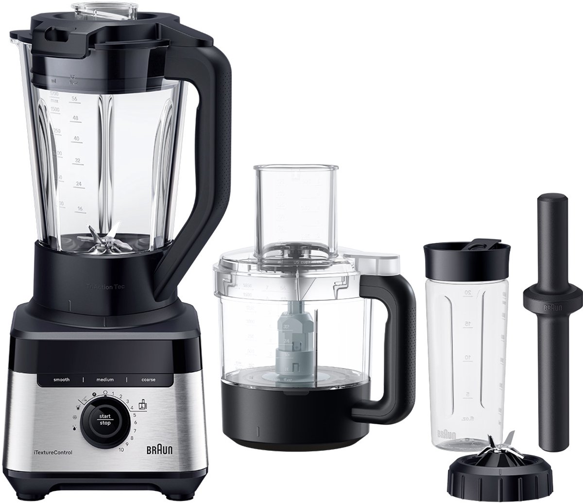 Braun PowerBlend 7 JB7568BK - Blender - 1400 W - 2 L - Zwart