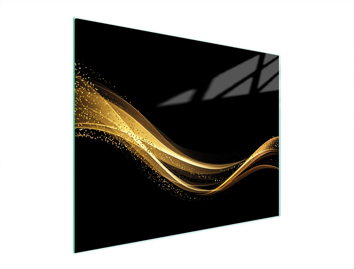 TMK ArtDeko Serie - Glas Snijplank - 52x40cm - Zwart - Antislip