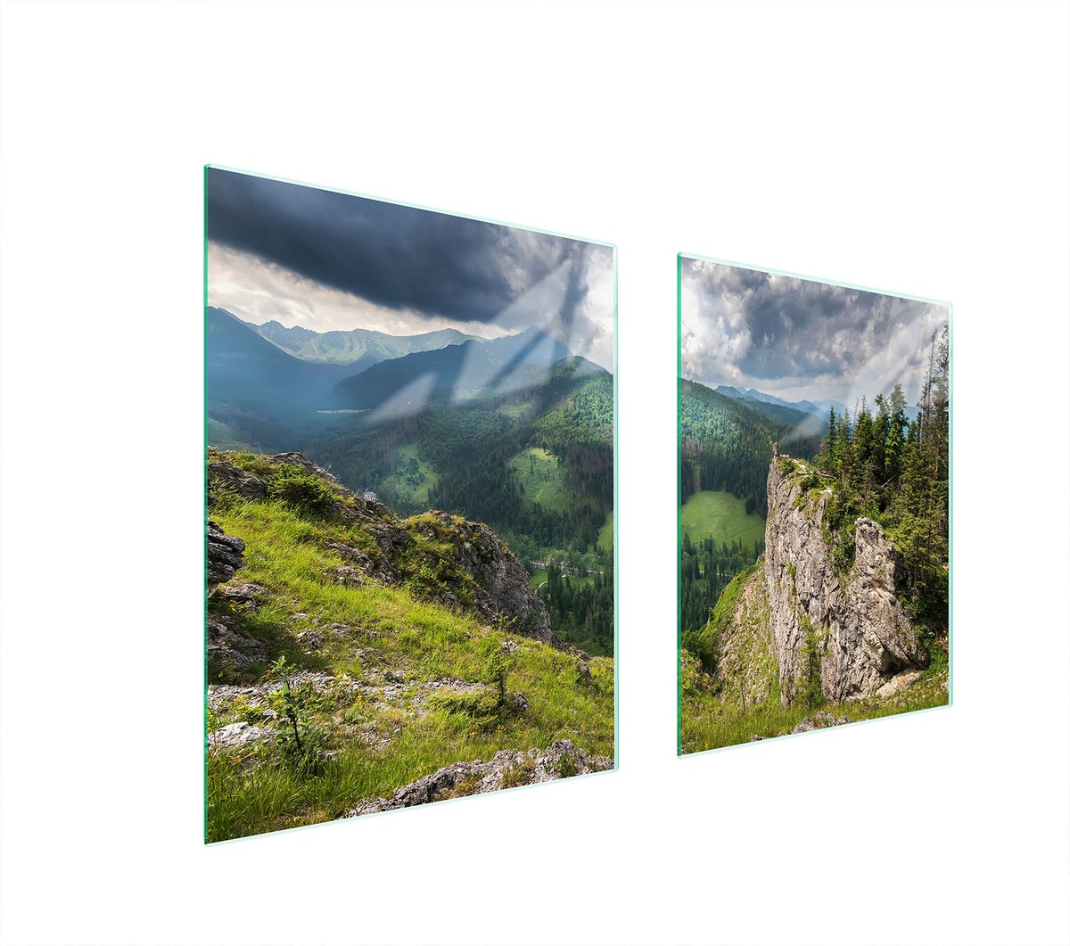 TMK ArtDeko Serie - Glazen Beschermplaat - 85x52 cm - Gekleurd - Multifunctioneel
