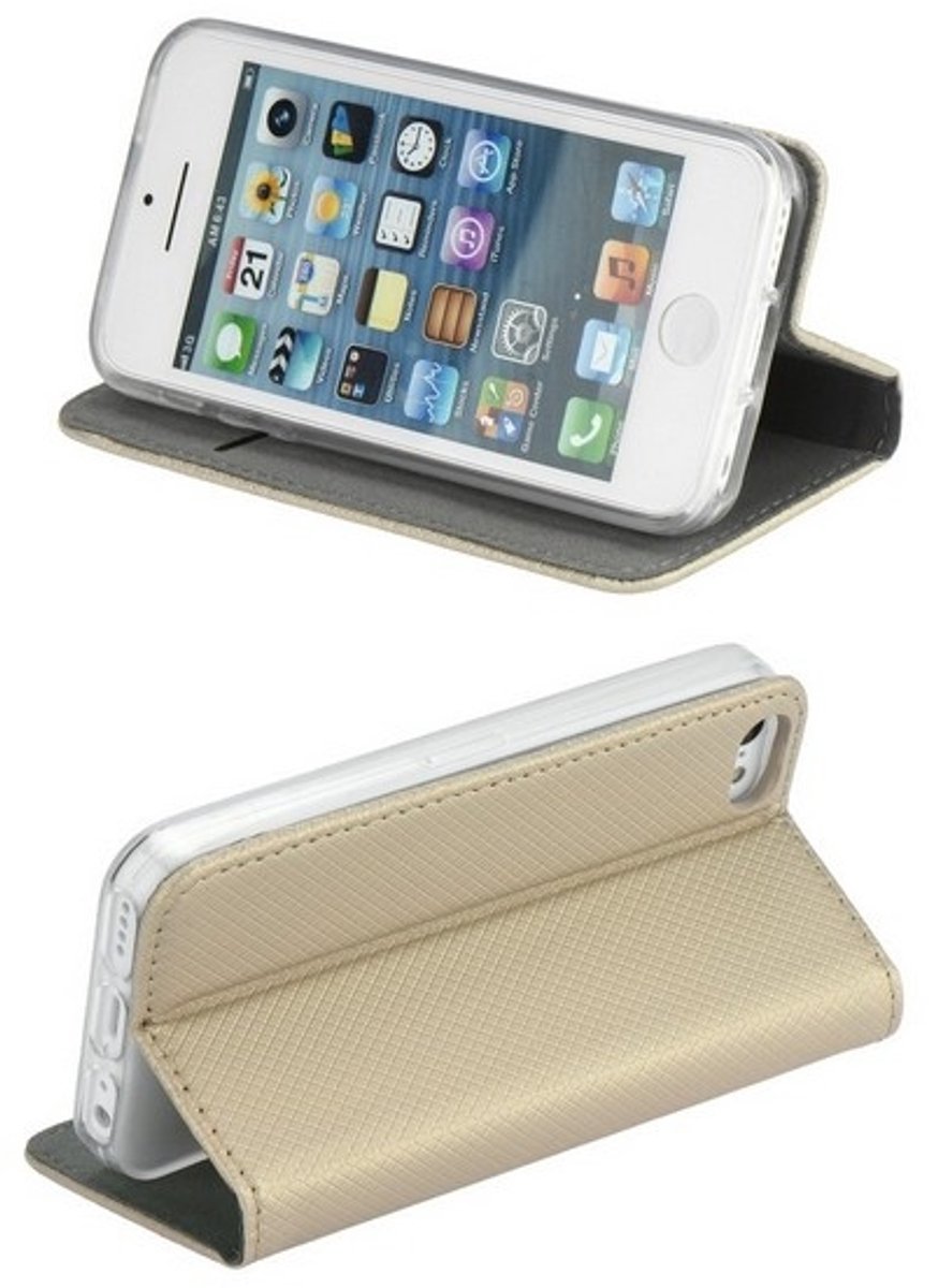 Smart Magnet book case voor Samsung A53 goud/goud