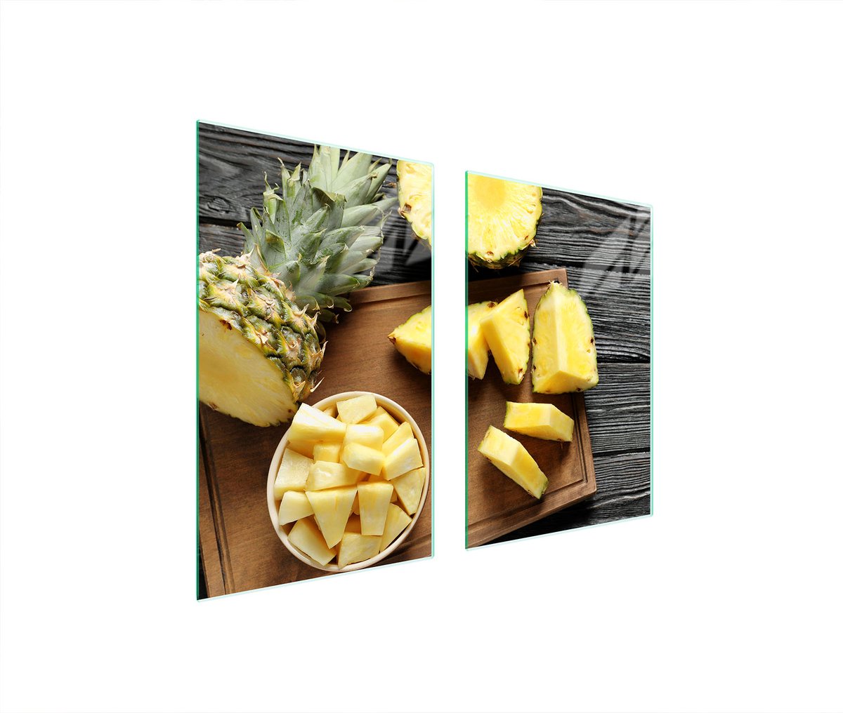 TMK ArtDeko Ananas - Glasplaat - Bescherming - 65x52 cm