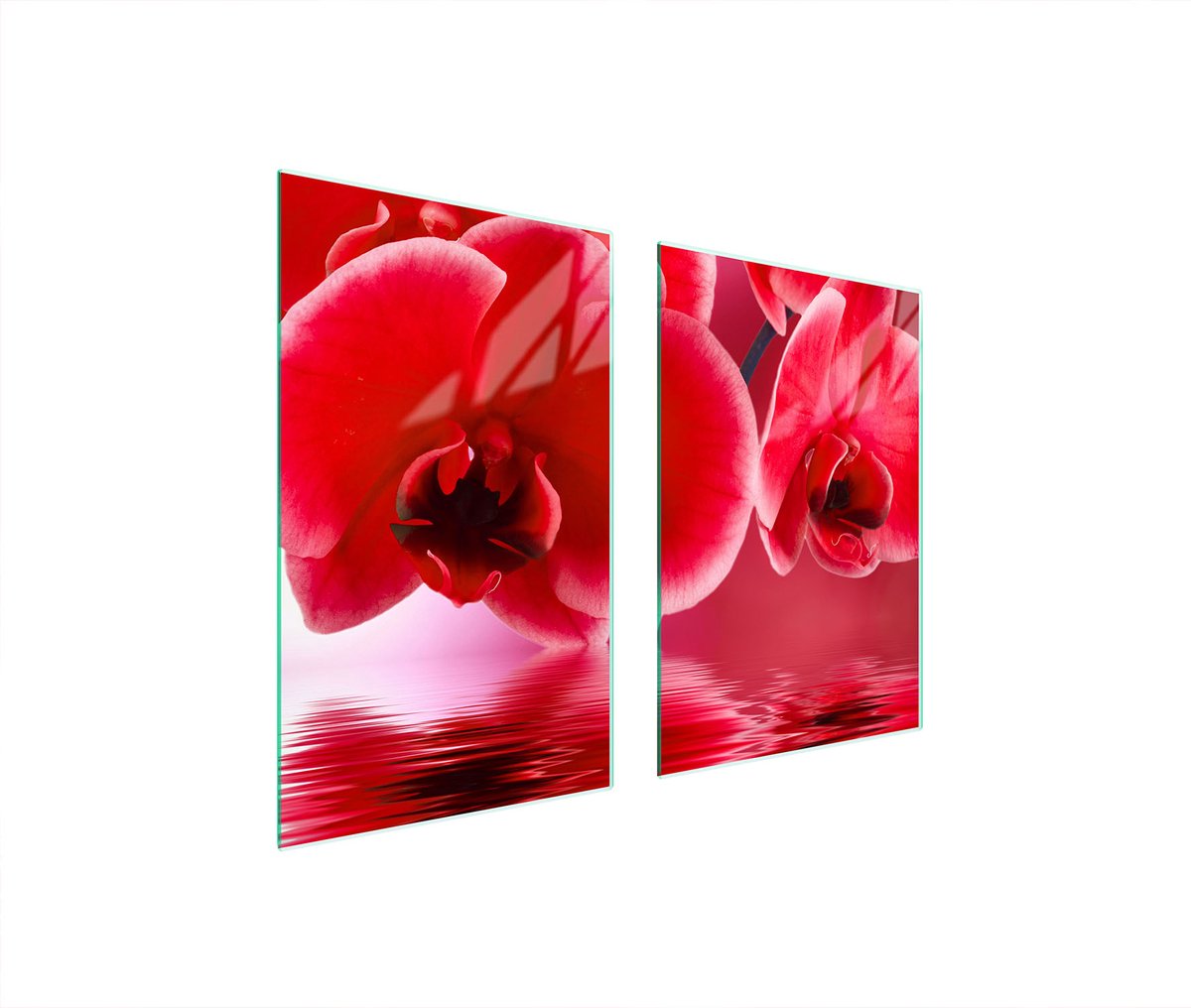 TMK ArtDeko Orchidea Serie - Glazen Kookplaatbescherming - 65x52 cm - Veelzijdig Gebruik -