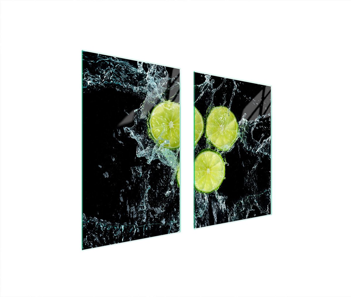 TMK ArtDeko Serie - Beschermplaat van Glas - 65x52 cm - Hartvormig - Decoratief - Veilig