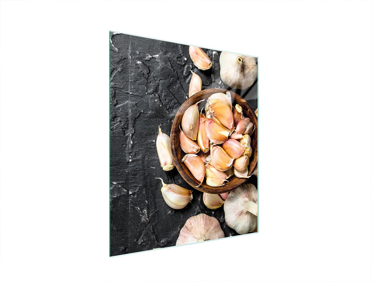 TMK ArtDeko - Snijplank Glas - 45x52 cm - Czosnek