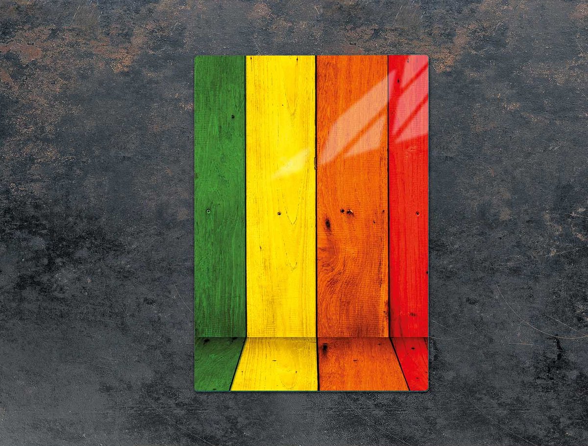 TMK ArtDeko - Snijplank - 35x52 cm - Kleurrijk - Gehard Glas