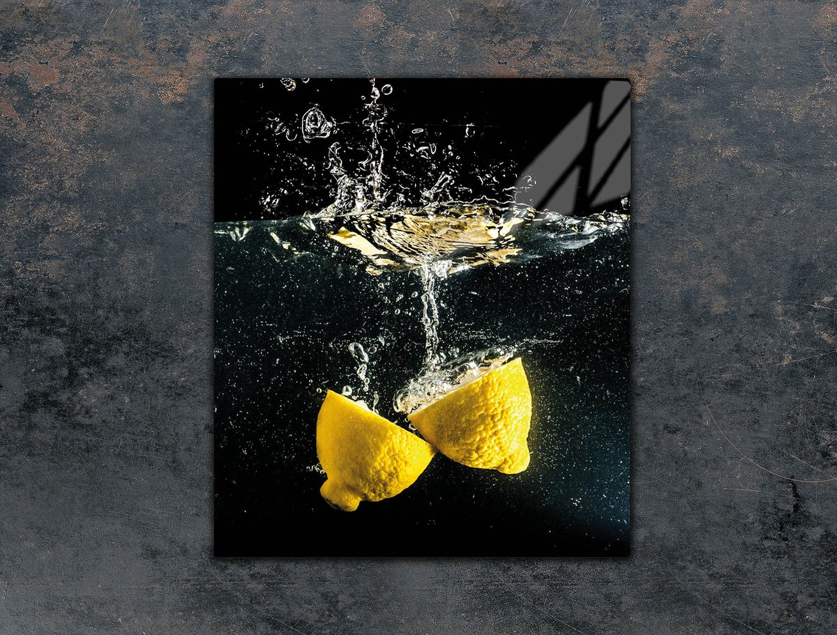 TMK ArtDeko - Snijplank - Glas - Citroen - 45x52 cm