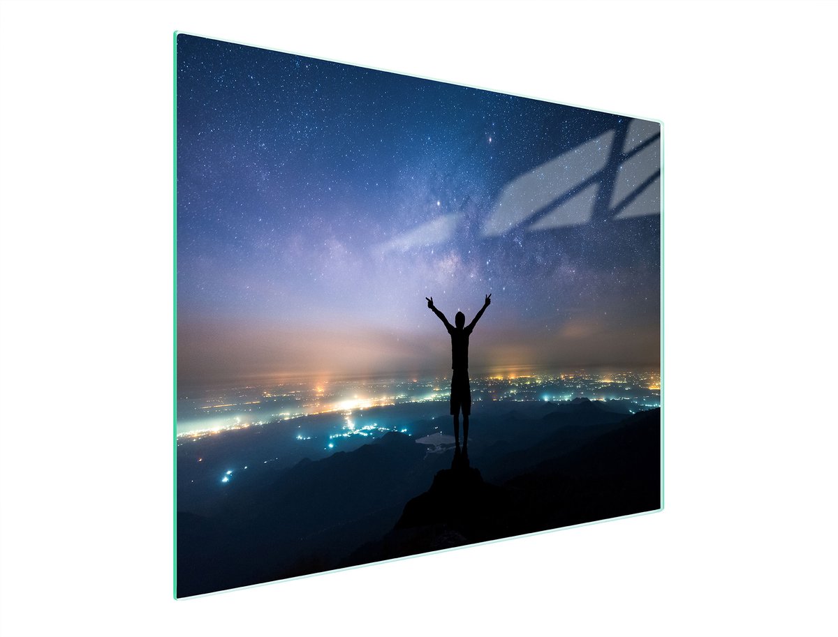 TMK ArtDeko Serie - Snijplank - 52x30 cm - Glas - Sterrenmotief