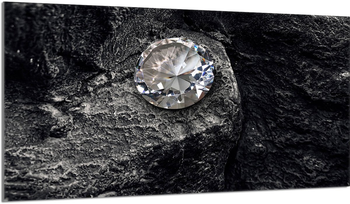 TMK ArtDeko - Diament Serie - Beschermend Glazen Paneel - 90x52cm - Smaakvol Ontwerp