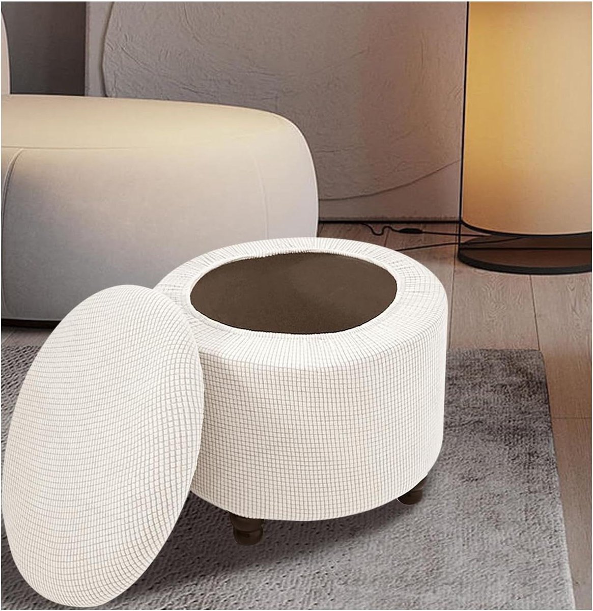 Hoes voor voetenbank - Ottoman hoes - Meubels beschermen - Tweedeelige constructie - 175-23 inch - #4