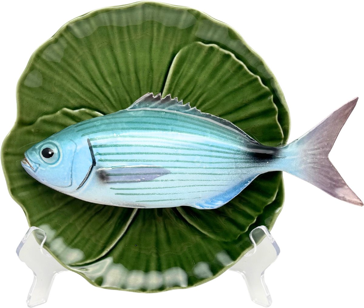 Occhiata op groen bladvormig bord, 20cm