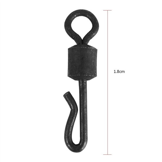 aladdien - Vissen Swivel Snap Connectors - Snelwissel Wartels - 25 Stuks - Outdoor Karpervissen - Tackle Accessoires - Ideaal voor Vissers van Aladdien — afbeelding 4