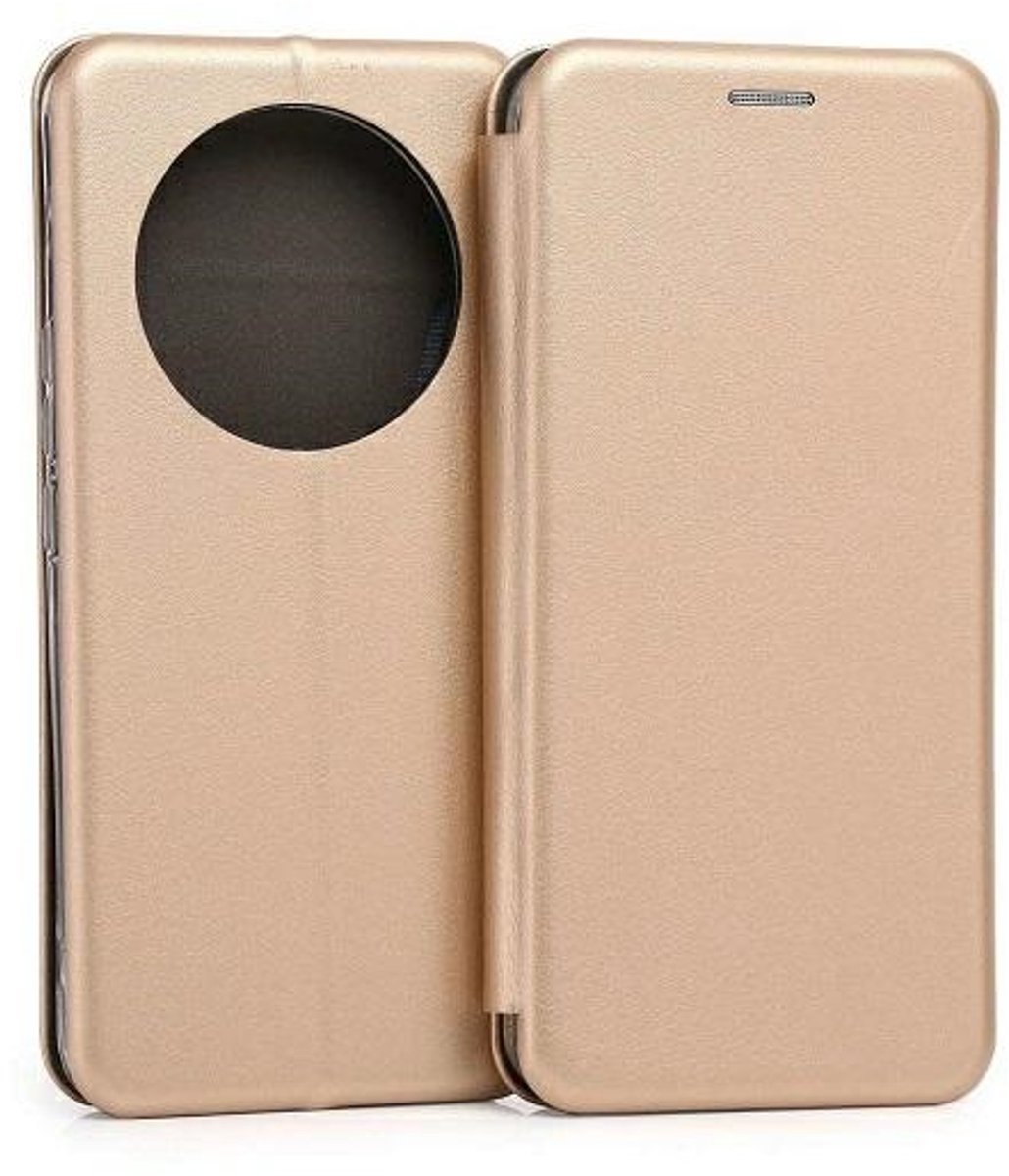 Beline Book Magnetic Honor Magic5 Pro hoesje goud/goud