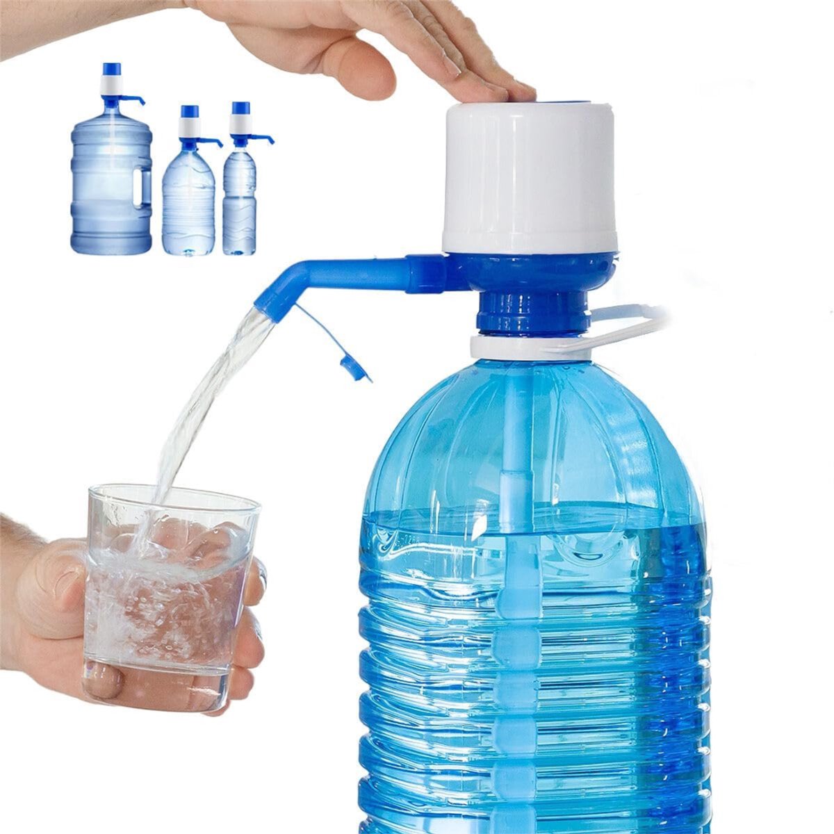 YOR® Koudwater Dispenser Voor Koelkast – 4,2 Liter inhoud – Fles Met Kraan - Waterdispenser - Voor Thuis of Kantoor – Dispenser voor Water, Dranken, Cocktails, Strand & Camping - Wit - 17cm x 8cm x 18cm