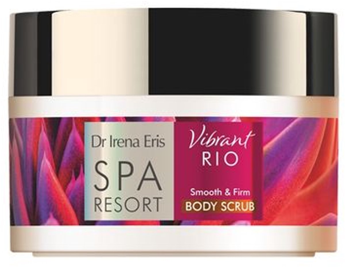 Dr. Irena Eris SPA Resort Vibrant Rio Body Scrub 200 g - Luxe En Verstevigende Bodyscrub Met Suikerkristallen En Cacaodeeltjes - Exfoliërende Body Scrub Met Guarana, Groene Koffie En Exotische Oliën Voor Een Gladde, Stralende Huid