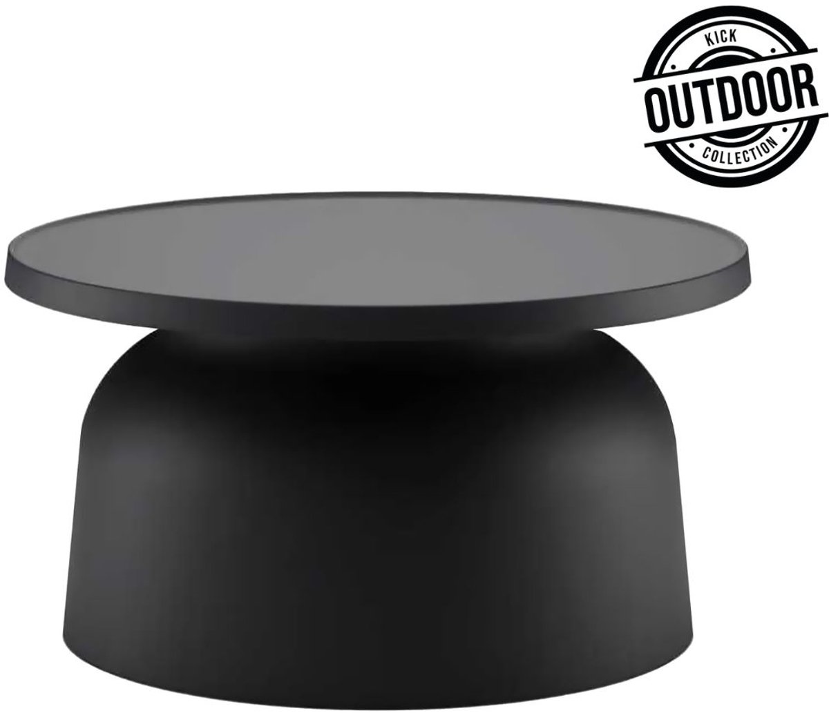 Kick bijzettafel Elio - zwart OUTDOOR