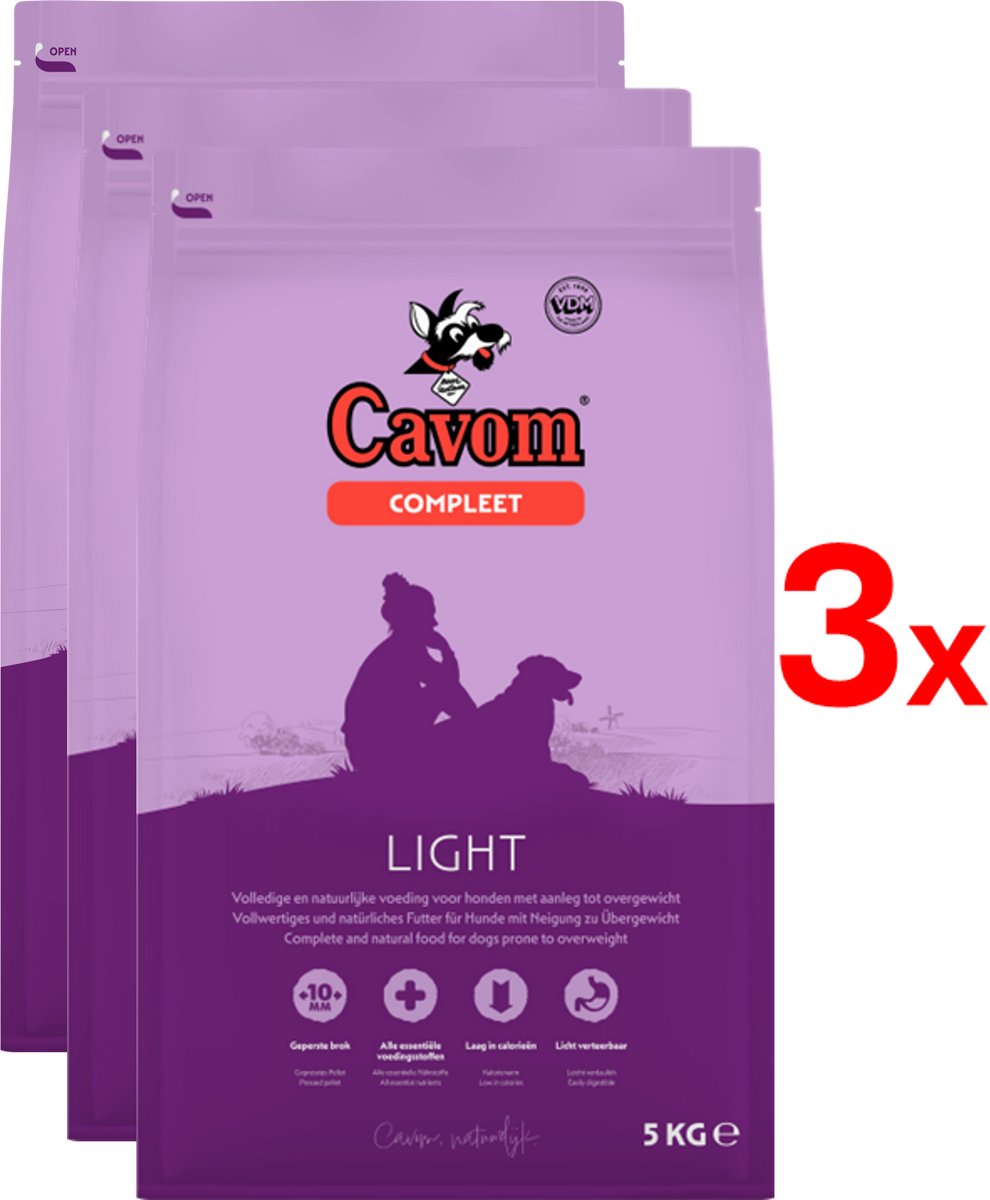 Cavom compleet Light - geperste brokken - 3x 5 kg