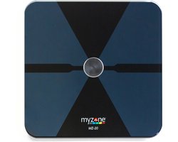MyZone MZ-20 Weegschaal - Zwart - Smart weegschaal - Lichaamsvetmeter - Spiermassa meten - Incl 4 batterijen
