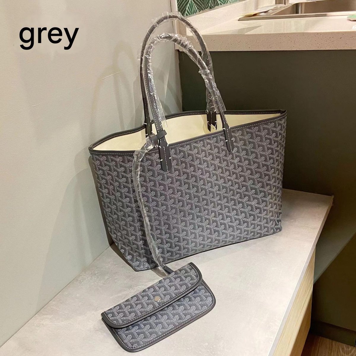 Killogood Dames Schoudertas - Handtas - Werktas - Shopper - Tote bag - Moeder- en kindpakket - Gray M