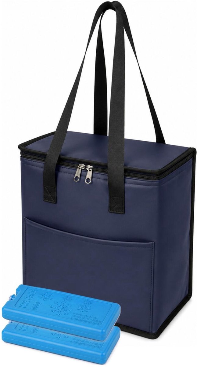 Impression Koeltas Adira - blauw - lunchpakket / drankjes - 9 liter - incl 2x koelelement