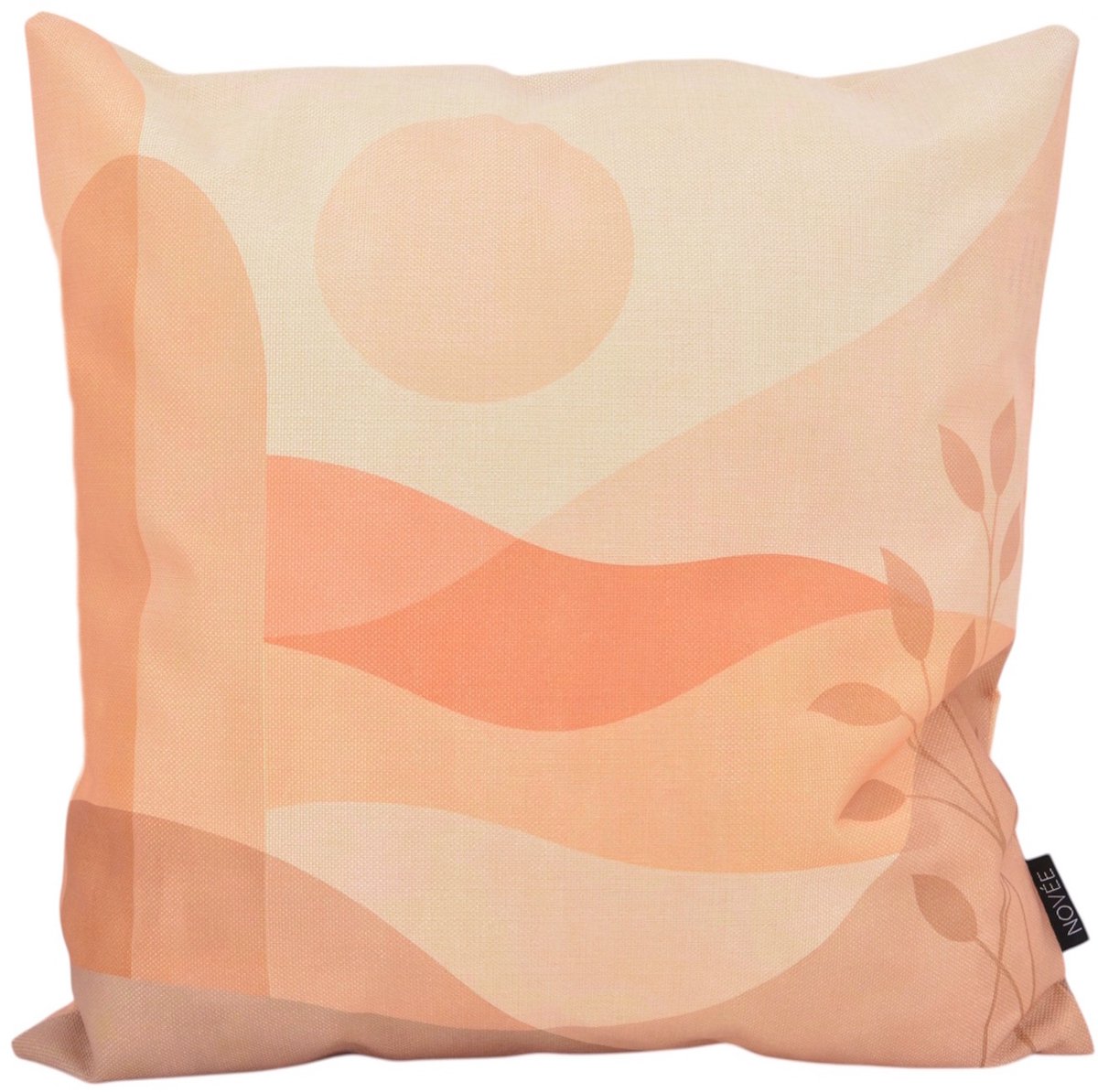 NOVÉE Sierkussen Soft Horizon | 45x45 cm | Katoen/Linnen beige/terra