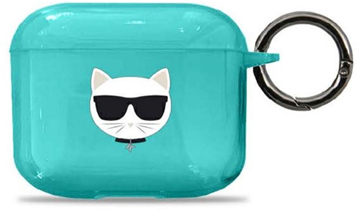 Karl - Lagerfeld - KLA3UCHFL AirPods - 3 - cover - blauw/blauw - Choupette