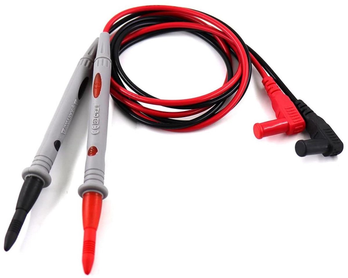 Digitale Testpunten - Meetpennen Multimeter - Elektrische Metingen - Ultrascherpe Punt - 1000V 20A - Rood
