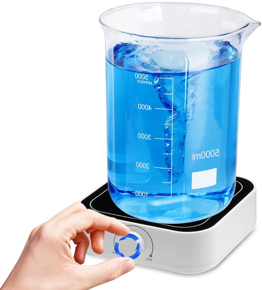 Magnetische Roerder - Laboratorium Mixer - Vloeistoffen Mengen - Borstelloze Motor - 5L - Wit