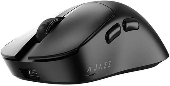 AJAZZ AJ179 V2 Draadloze Gaming Muis – 12000 DPI PAW3311 Sensor – Bluetooth, 2.4G & USB-C – Ultra Lichtgewicht – Zwart