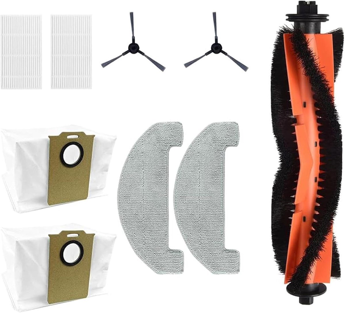 Robotstofzuiger Accessoires - Onderdelen Stofzuiger - Stofzuiger Onderhoud - Model UR3 - 20x5x10 cm - Wit