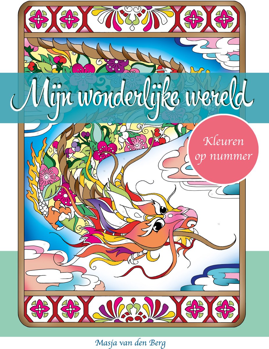 Masja van den Berg - Kleuren op nummer - Masja’s Mandala's - kleurboek voor volwassenen - dieren - bloemen