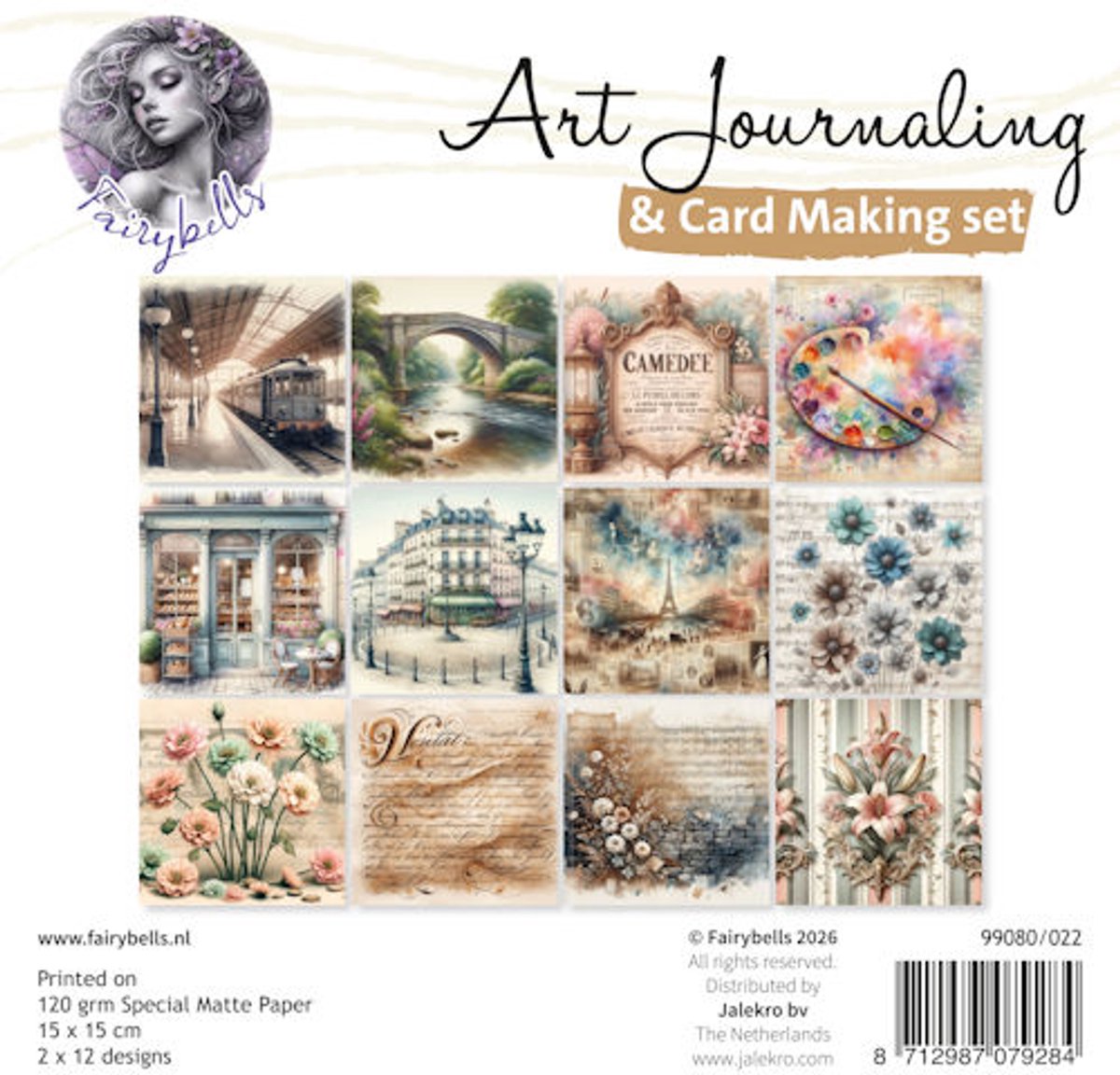 Art Journaling & Card Making Backgrounds Set 22 - a Paris