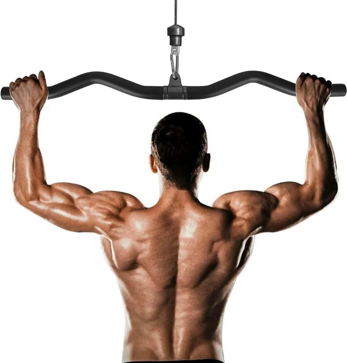 Ergonomische Bicep en Triceps Bar van 80 cm voor Thuis, Gym en Crossfit - Ideaal voor Krachttraining en Bodybuilding