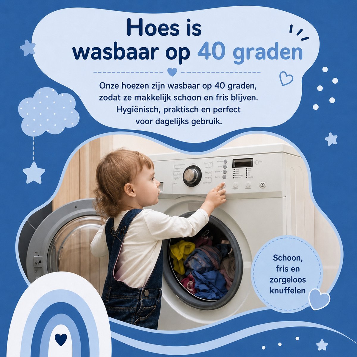 Ledikant-Baby-Princess Matras 60x120 x14 cm-SG25-Anti-allergische wasbare hoes met rits. – foto 5