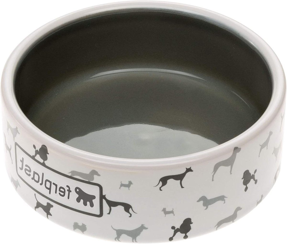 Keramische Voerdispenser - Honden Voerbak - Huisdier Voeren - Stabiele Keramiek - 750 ml - Zwart