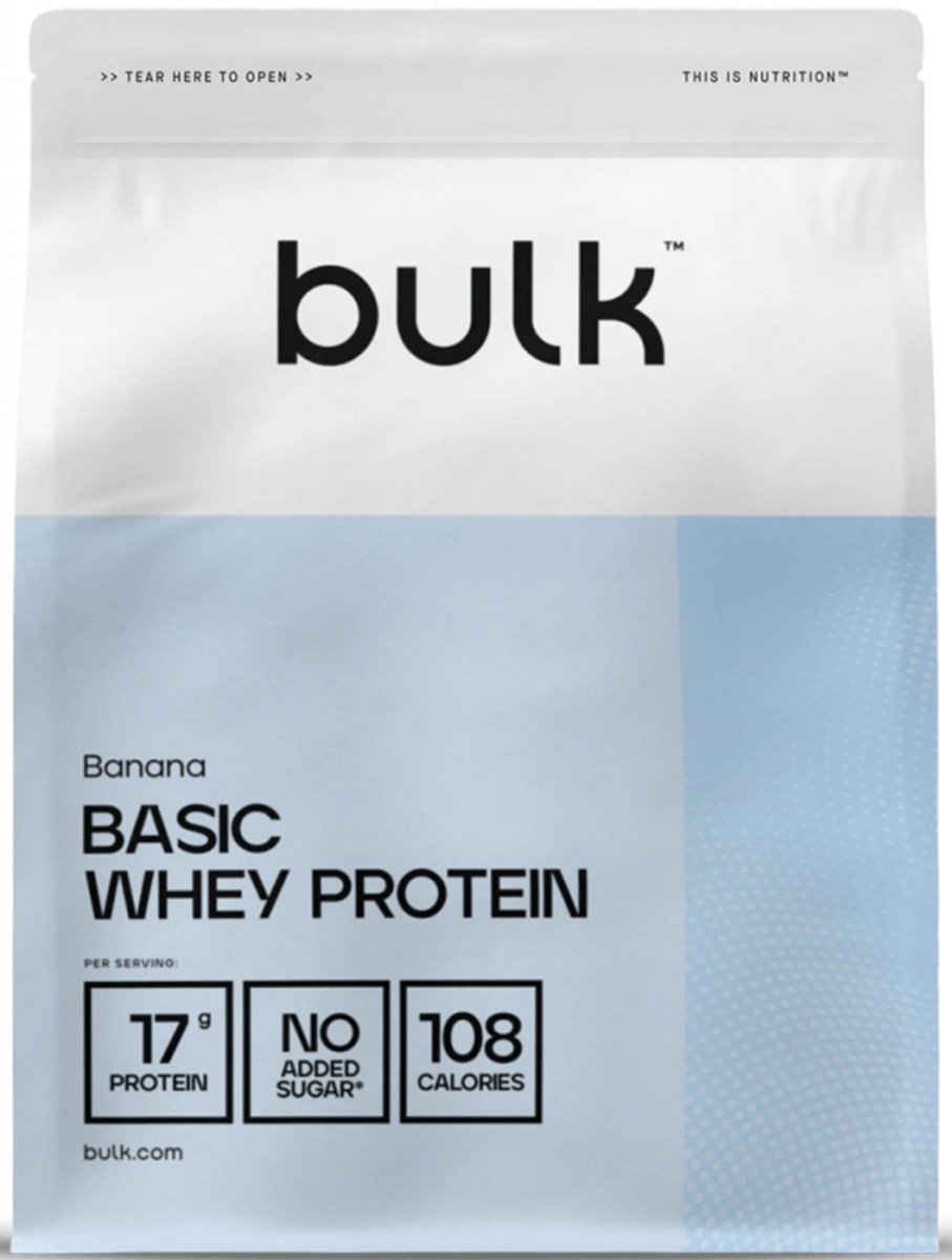 Bulk Basic Whey Protein (2500g) Banana - Eiwitten - Wei-eiwit concentraat