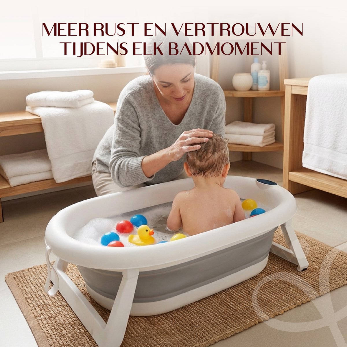 Baby Habits Badset met Thermometer - Gebruiksvriendelijk en Inklapbaar — cadeau in Cadeau-ideeën - foto 4