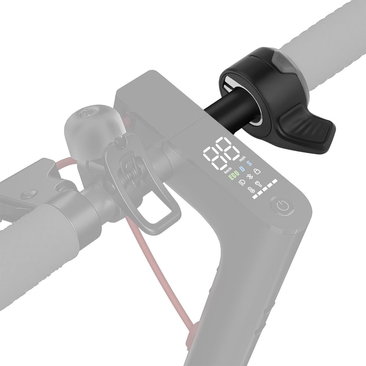 Allecto - Duimversneller - Gashendel - Optimaal accessoire - Zwart - Accelerator - Verbeter elektrische scooter ervaring - Geschikt voor Niu KQi2 -... – foto 5