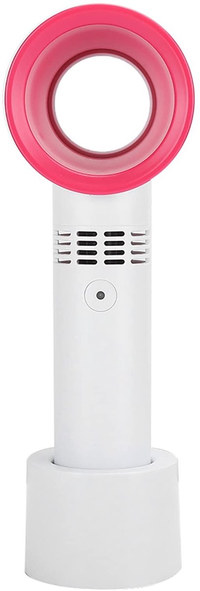 Allecto - Draagbare Handventilator - Mini USB Oplaadbare Ventilator - Bladloos Ontwerp - Melk Wit - Koeler voor Thuis en Buiten - Ideaal voor Zomer