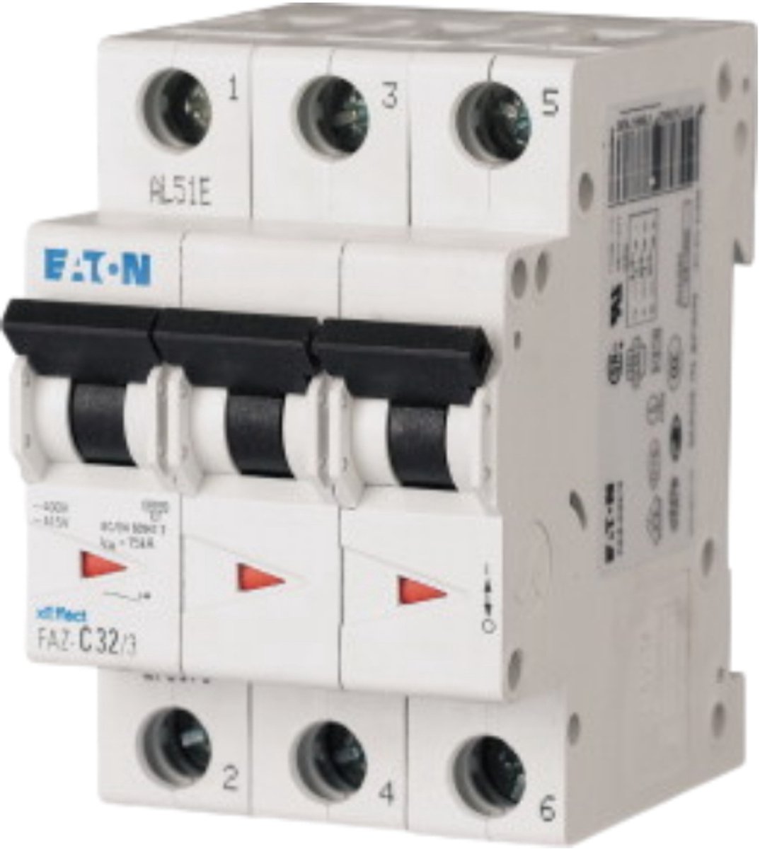 Eaton Installatieautomaat, 32A, 3p, B-kar, 15kA