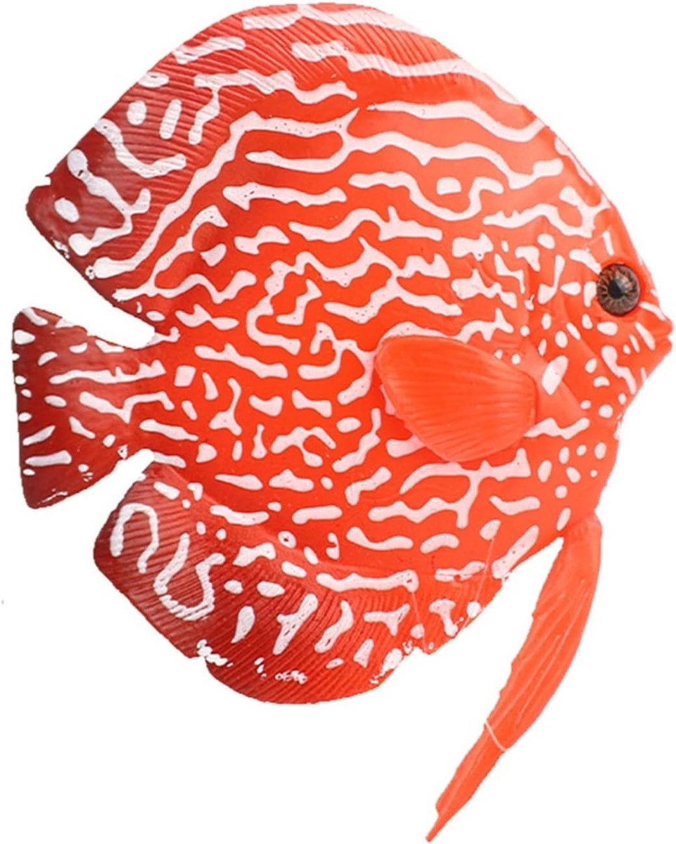 Decoratieve Kunstvis - Zwemdecoratie Aquarium - Aquarium Aankleden - Lichtgevend Effect - 7.5 x 7 cm - Kleurrijk