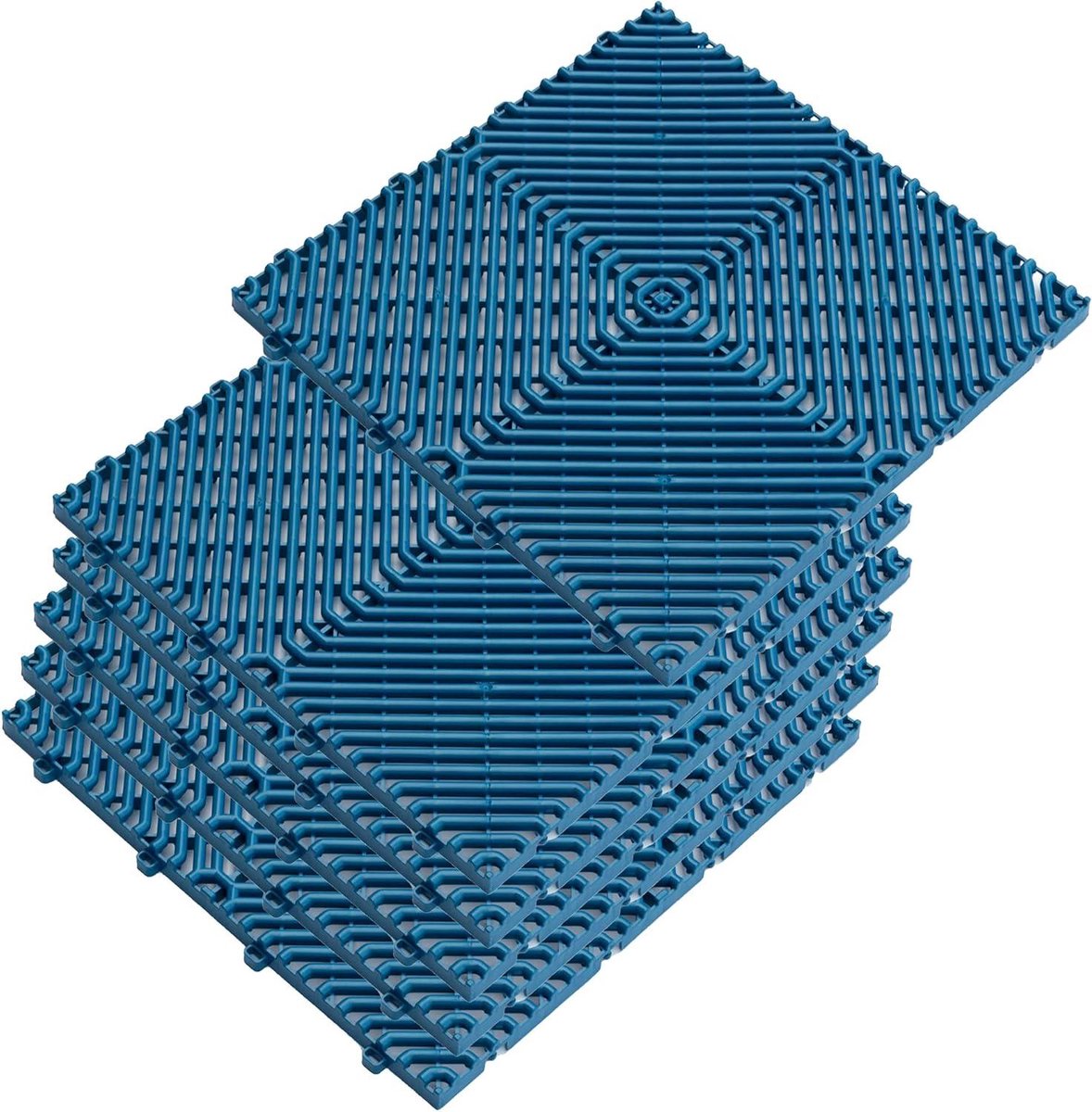 Kunststof Vloertegels - Drainage Tegels - Buiten Vloeren - In elkaar te steken - 1 m² - Blauw