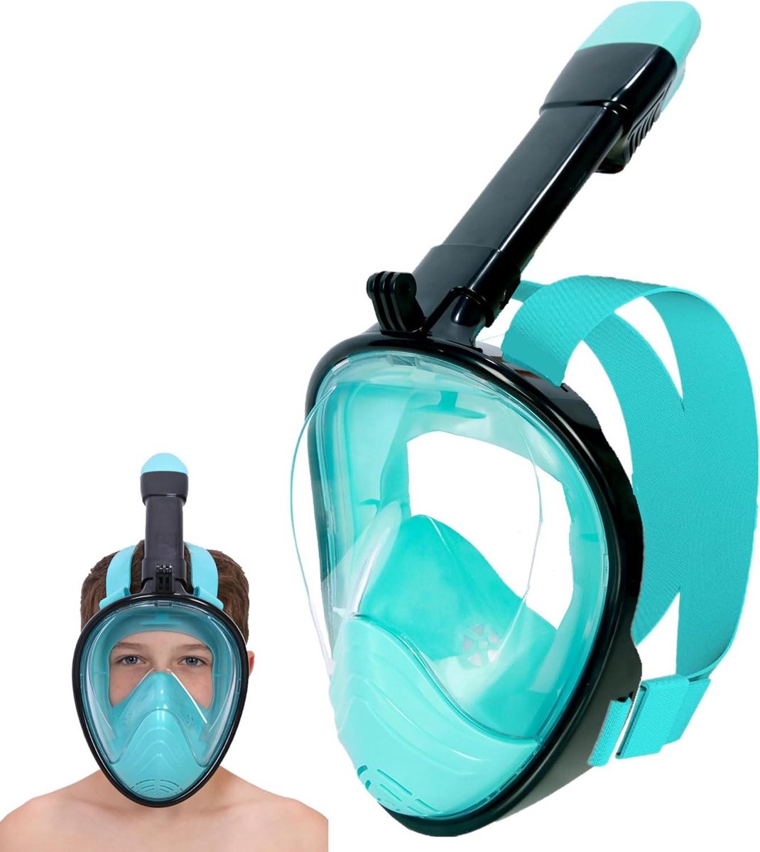 Kinderen Snorkelmasker - Volgelaatsmasker Duikmasker - Onderwater Ontdekken - 180 Graden Zichtveld - Opvouwbaar - Rose