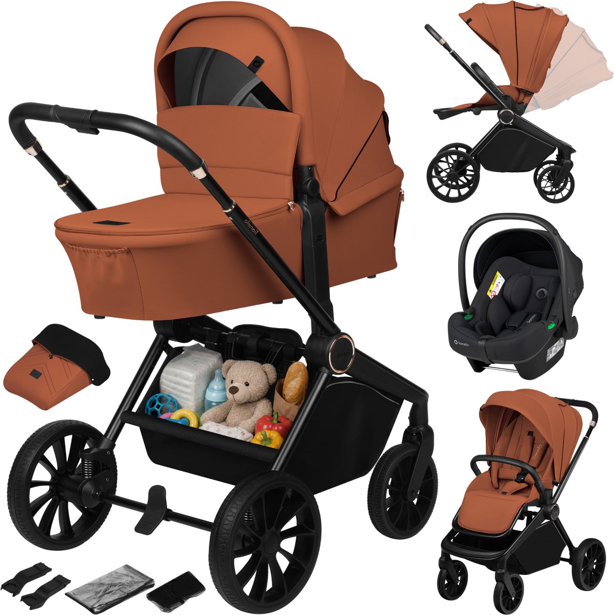 Lionelo Mika Plus - Kinderwagen 3in1 - Lionelo - €399,99