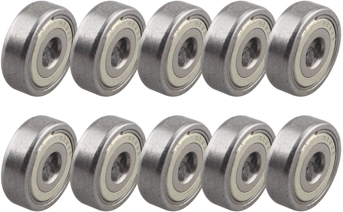 Allecto - Miniatuur Kogellagers - 625ZZ - Metaal Geïsoleerd - Voor 3D Printers - Voertuigen - Precisie Kogellagers - 10 stuks - Geschikt voor diver...