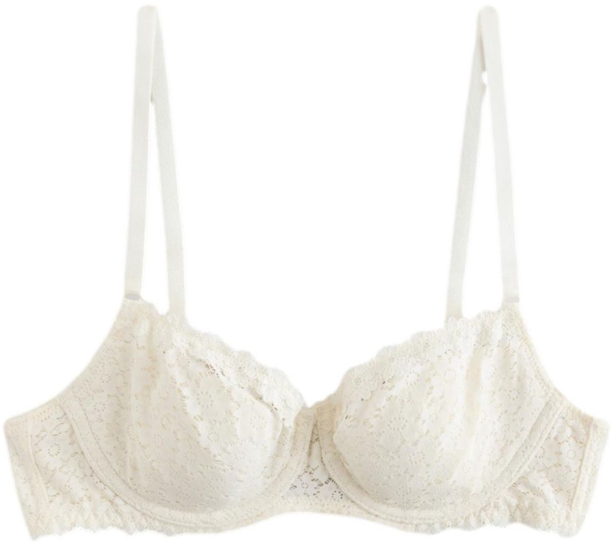 Next - Dames - Kanten balkonbeha met vulling - Crème