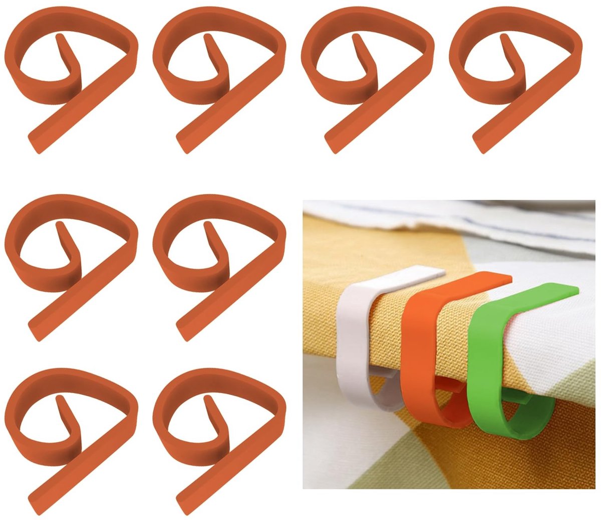 Dailygoody - Tafelkleedklem - Buiten gebruik - Duurzaam - Wit - Tafelkleedklemmen - Stabil